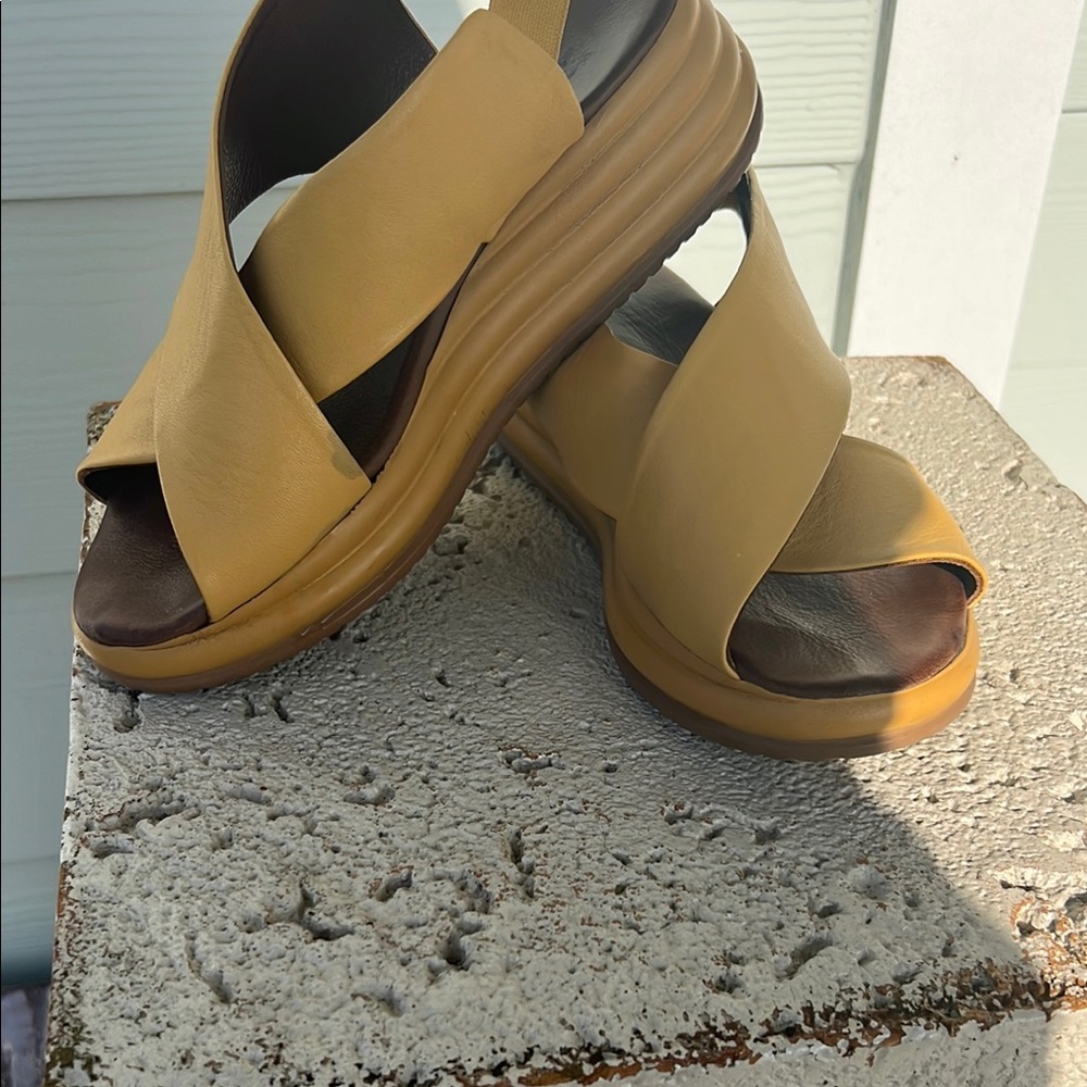 Yellow Platform Sandals
